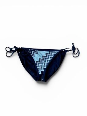Missoni for Target Black & White Chevron Tie-Side String Bikini Bottoms Sz M